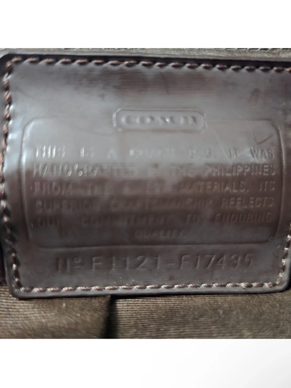 Coach Brown Interior Canvas Crossbody